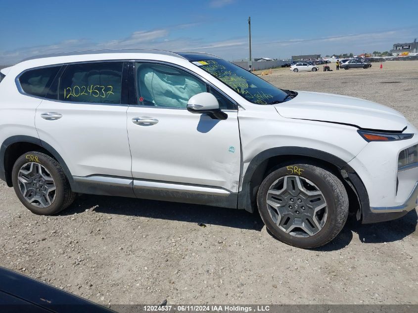2022 Hyundai Santa Fe Luxury Hybrid Awd VIN: KM8S5DA17NU013705 Lot: 12024537