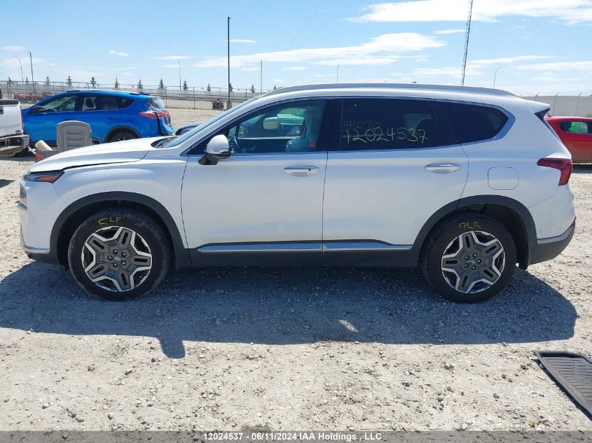 2022 Hyundai Santa Fe Luxury Hybrid Awd VIN: KM8S5DA17NU013705 Lot: 12024537