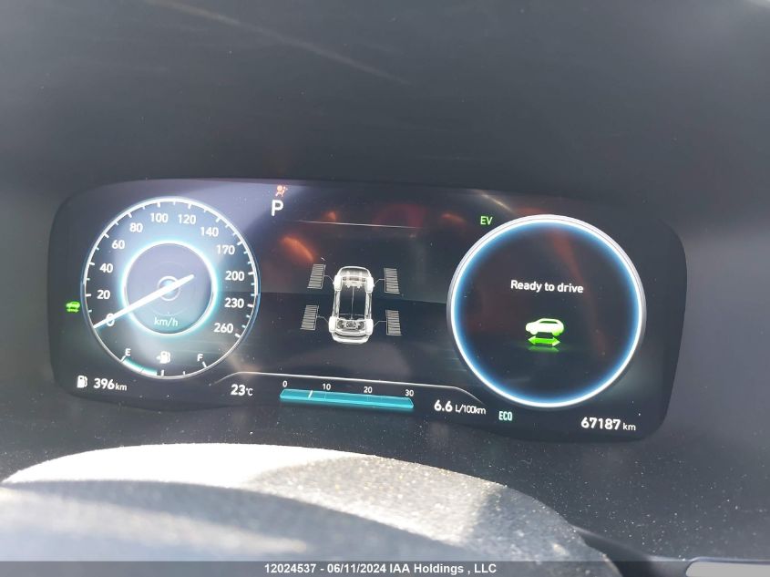 2022 Hyundai Santa Fe Luxury Hybrid Awd VIN: KM8S5DA17NU013705 Lot: 12024537