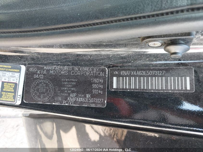 2014 Kia Forte VIN: KNAFX4A63E5073127 Lot: 12024543