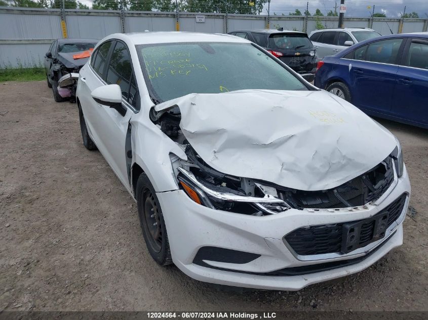 2017 Chevrolet Cruze Lt VIN: 3G1BE6SM4HS583151 Lot: 12024564