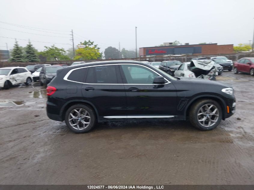 2020 BMW X3 xDrive30I VIN: 5UXTY5C03L9C54348 Lot: 12024577