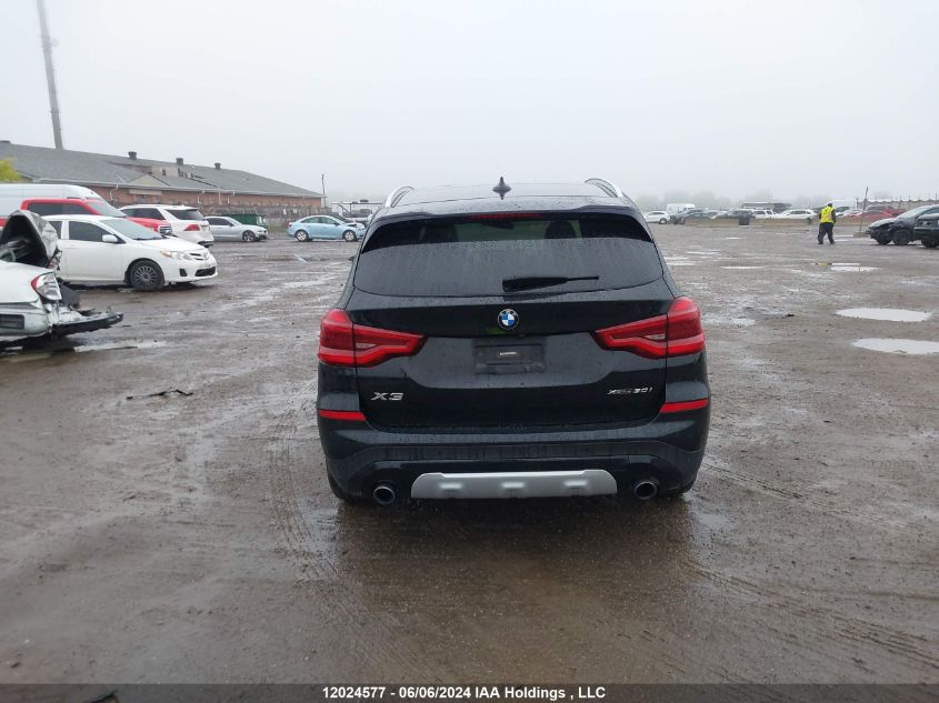 2020 BMW X3 xDrive30I VIN: 5UXTY5C03L9C54348 Lot: 12024577
