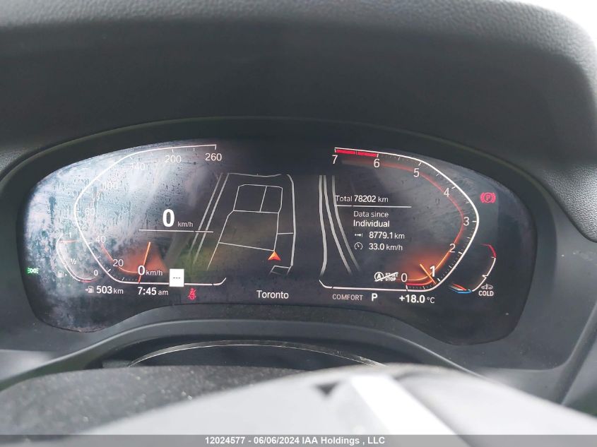 2020 BMW X3 xDrive30I VIN: 5UXTY5C03L9C54348 Lot: 12024577