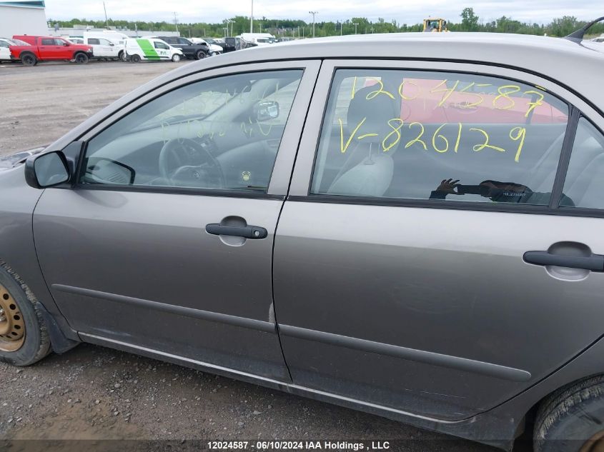 2004 Toyota Corolla VIN: 2T1BR32E84C826129 Lot: 12024587