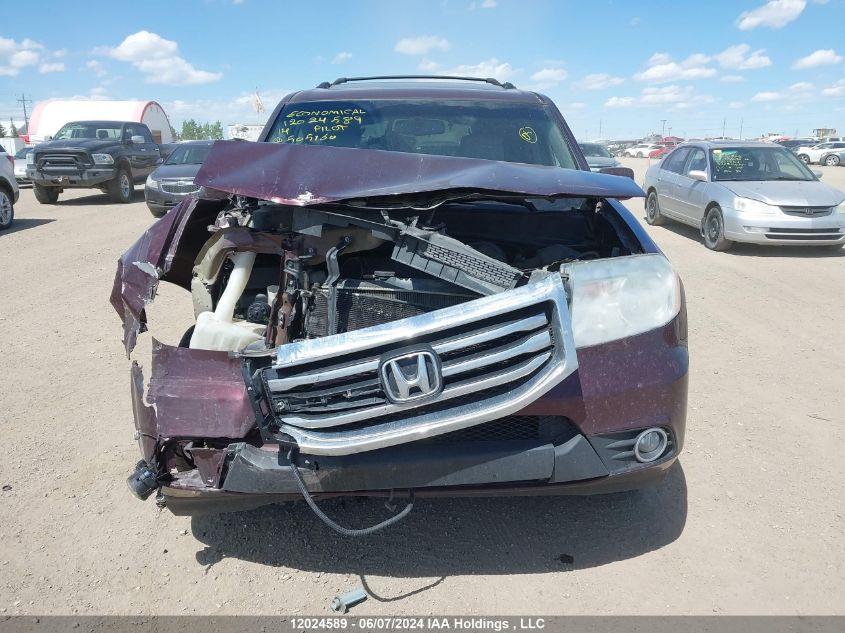 2014 Honda Pilot VIN: 5FNYF4H60EB505160 Lot: 12024589