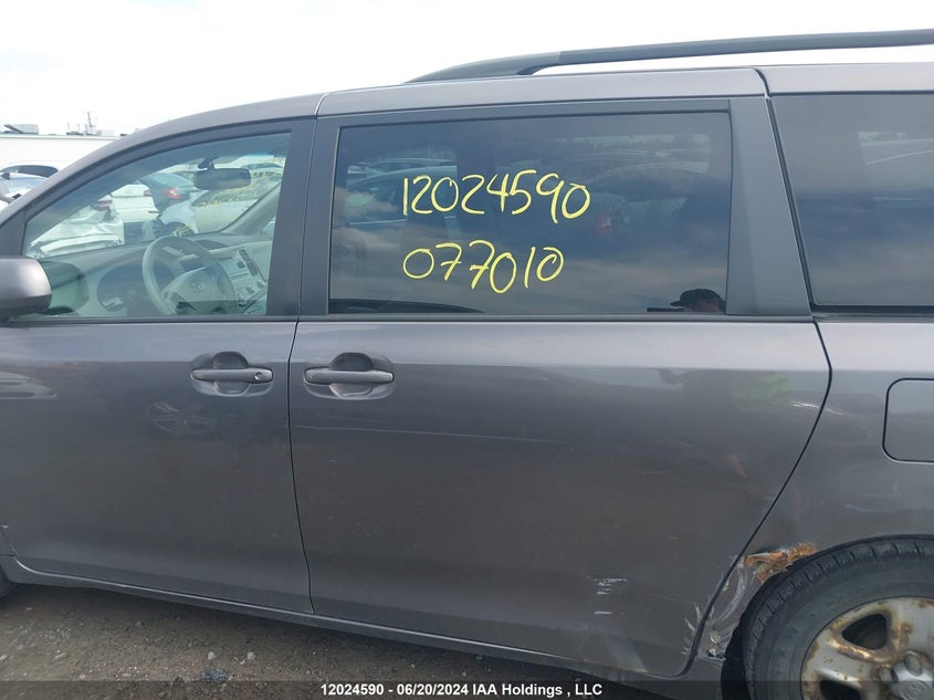 2011 Toyota Sienna Le 8 Passenger VIN: 5TDKK3DC0BS077010 Lot: 12024590
