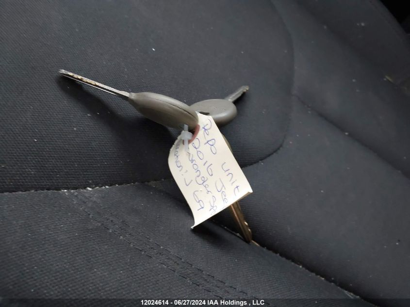 2016 Jeep Wrangler Sport VIN: 1C4AJWAG9GL100266 Lot: 12024614