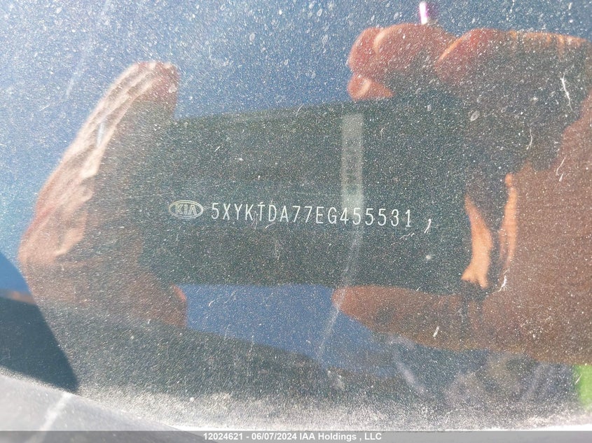 2014 Kia Sorento VIN: 5XYKTDA77EG455531 Lot: 12024621