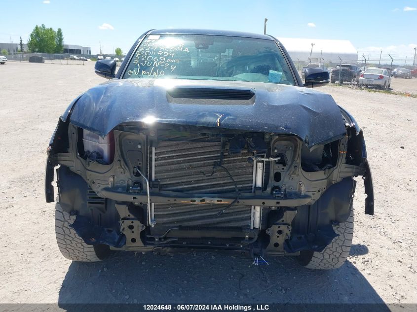 2022 Toyota Tacoma Double Cab/Sr5/Trd Sport/Trd Off Road VIN: 3TYDZ5BN9NT011794 Lot: 12024648