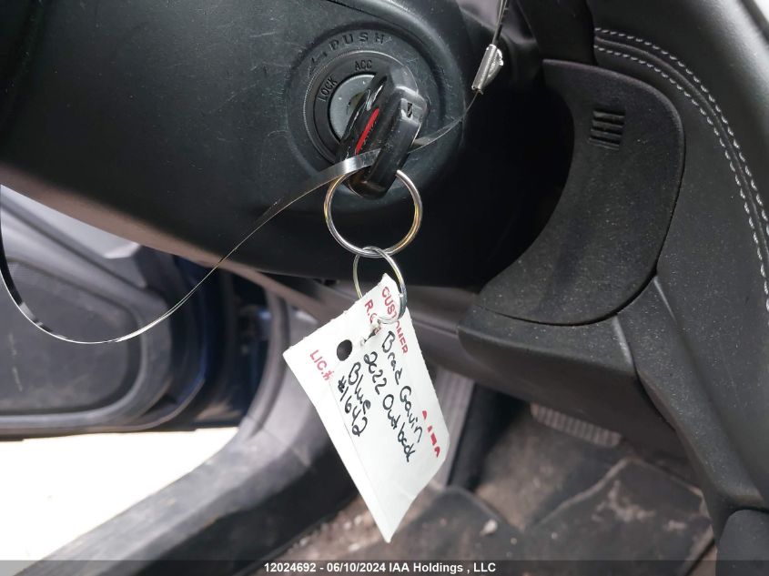 2022 Subaru Outback VIN: 4S4BTDAC6N3267015 Lot: 12024692