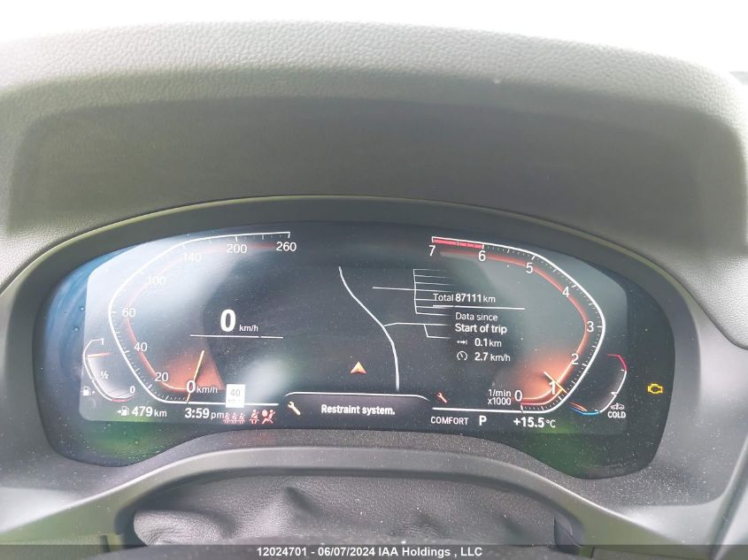 2020 BMW X3 VIN: 5UXTY5C06LLT33545 Lot: 12024701