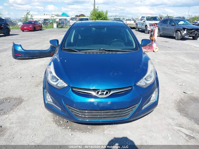 2015 Hyundai Elantra Se/Sport/Limited VIN: KMHDH4AH0FU405763 Lot: 12024742