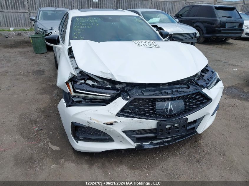 2021 Acura Tlx VIN: 19UUB6F50MA802132 Lot: 12024769