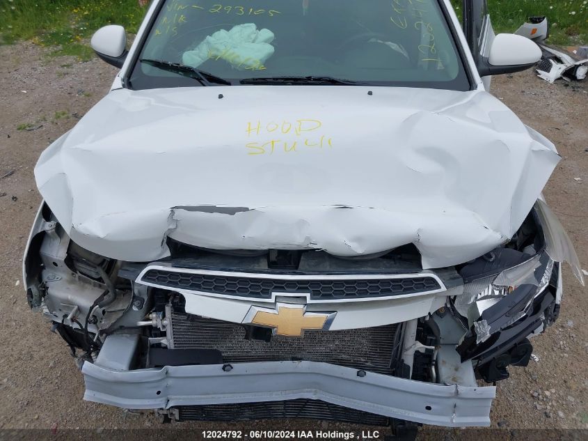 2012 Chevrolet Cruze Lt VIN: 1G1PF5SCXC7293105 Lot: 12024792