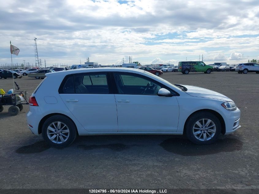 2019 Volkswagen Golf S/Se VIN: 3VWG57AU0KM022734 Lot: 12024795