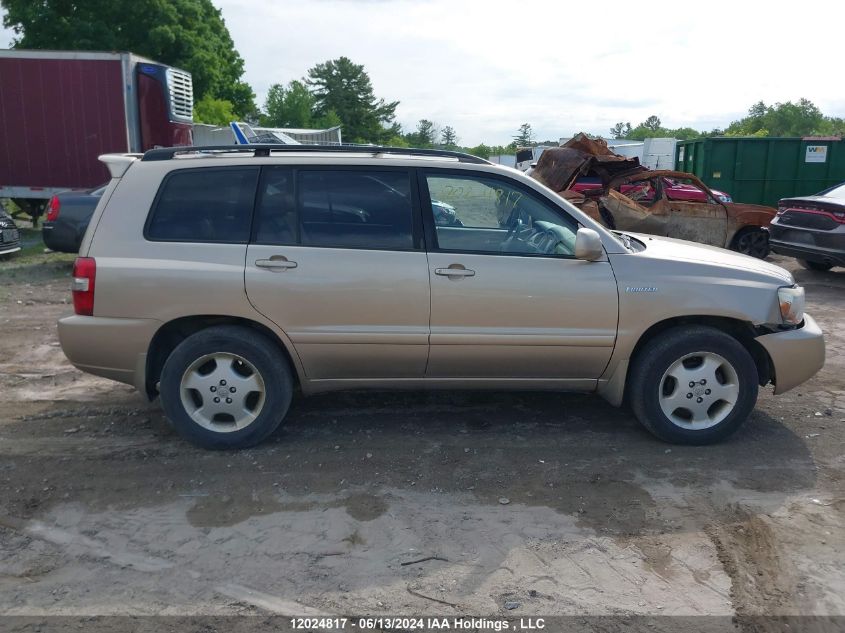 2006 Toyota Highlander Limited VIN: JTEEP21A260145193 Lot: 12024817