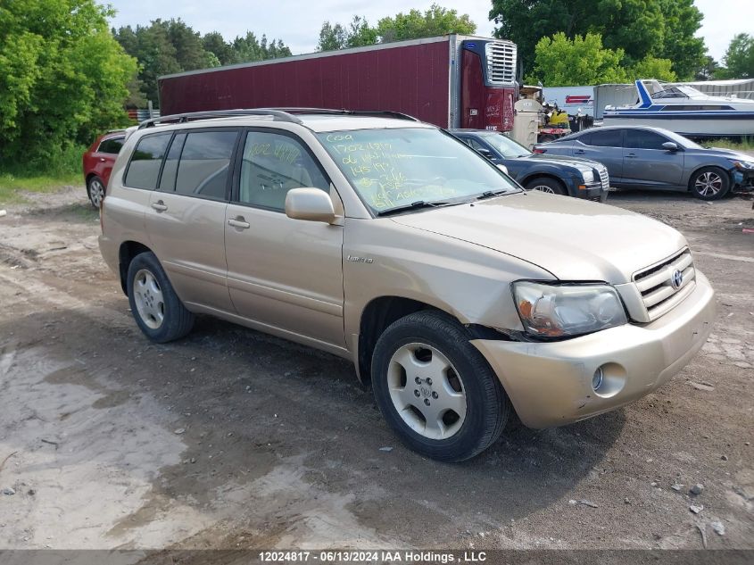 2006 Toyota Highlander Limited VIN: JTEEP21A260145193 Lot: 12024817