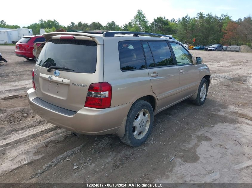 2006 Toyota Highlander Limited VIN: JTEEP21A260145193 Lot: 12024817