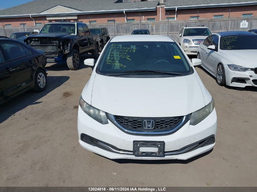 2014 Honda Civic Sedan VIN: 2HGFB2F42EH040837 Lot: 12024818