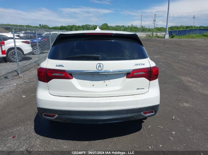 2016 Acura Mdx Technology VIN: 5FRYD4H47GB507493 Lot: 12024873