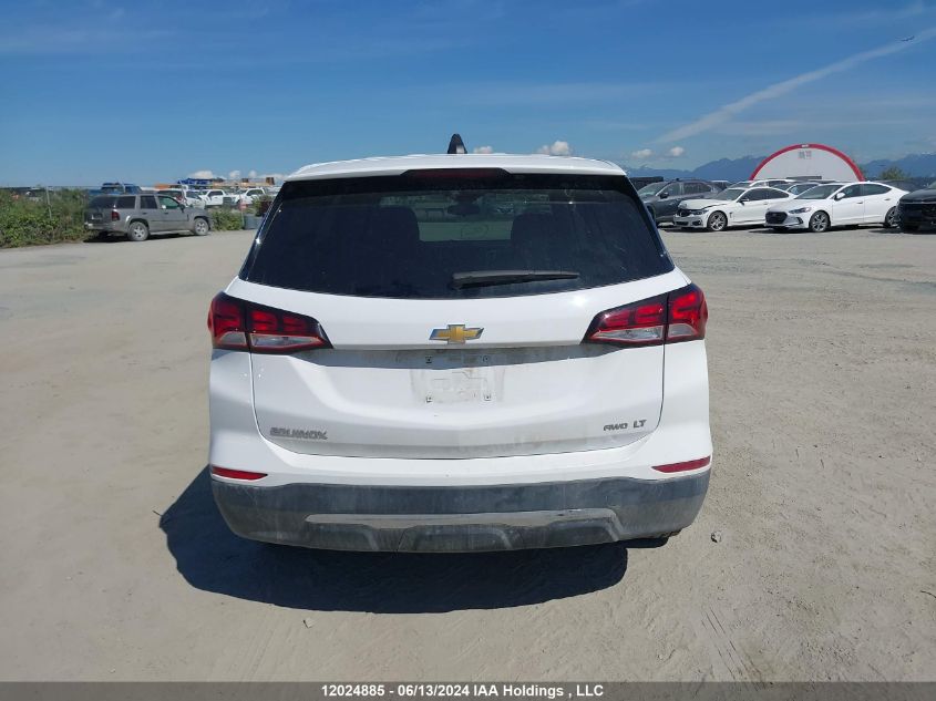 2022 Chevrolet Equinox VIN: 3GNAXUEV4NL275111 Lot: 12024885