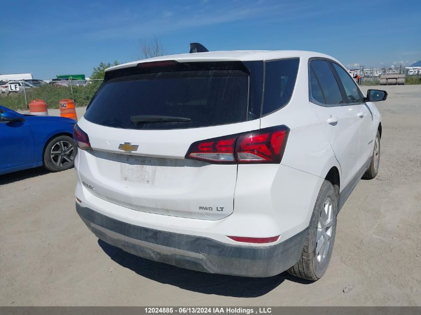 2022 Chevrolet Equinox VIN: 3GNAXUEV4NL275111 Lot: 12024885