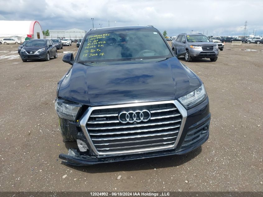 2017 Audi Q7 VIN: WA1WAAF75HD022432 Lot: 12024902