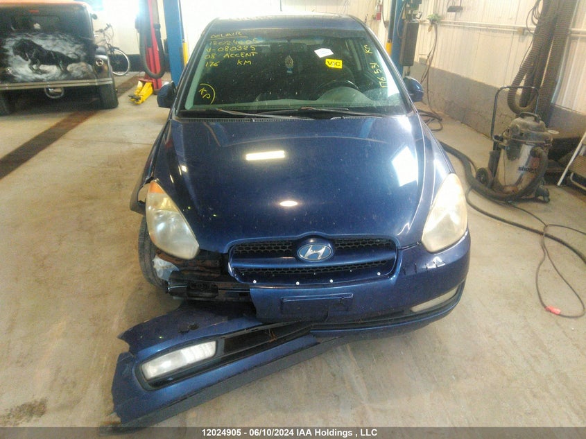 2008 Hyundai Accent VIN: KMHCN35C48U080325 Lot: 12024905