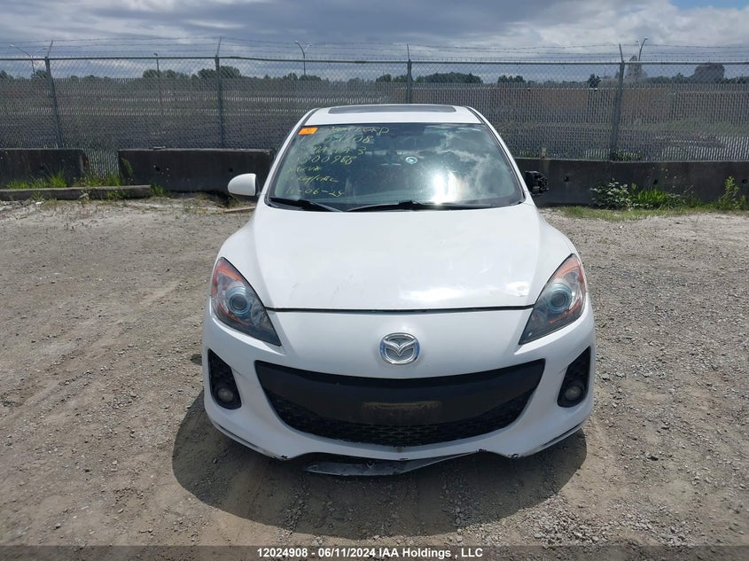 2013 Mazda Mazda3 VIN: JM1BL1V74D1800988 Lot: 12024908