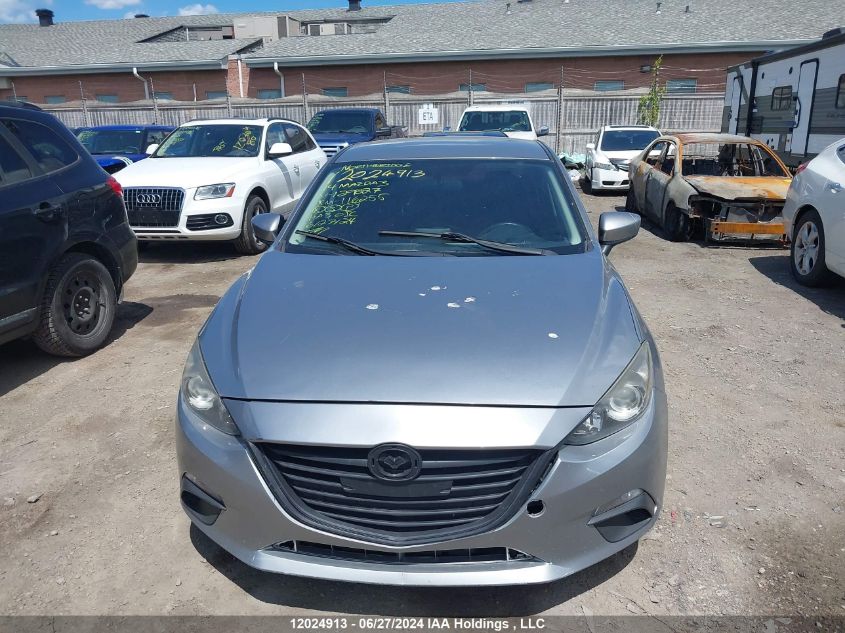 2014 Mazda Mazda3 VIN: JM1BM1V71E1129827 Lot: 12024913