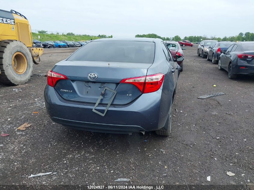 2017 Toyota Corolla Le VIN: 2T1BURHE0HC890955 Lot: 12024927