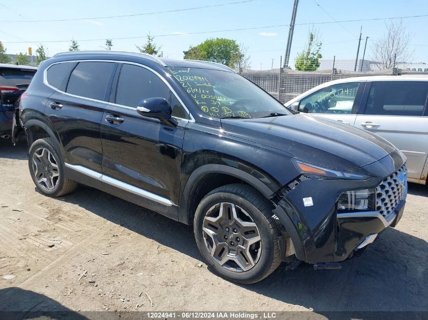 2021 Hyundai Santa Fe Preferred Hybrid Awd With Trend Package VIN: KM8S3DA17MU005348 Lot: 12024941