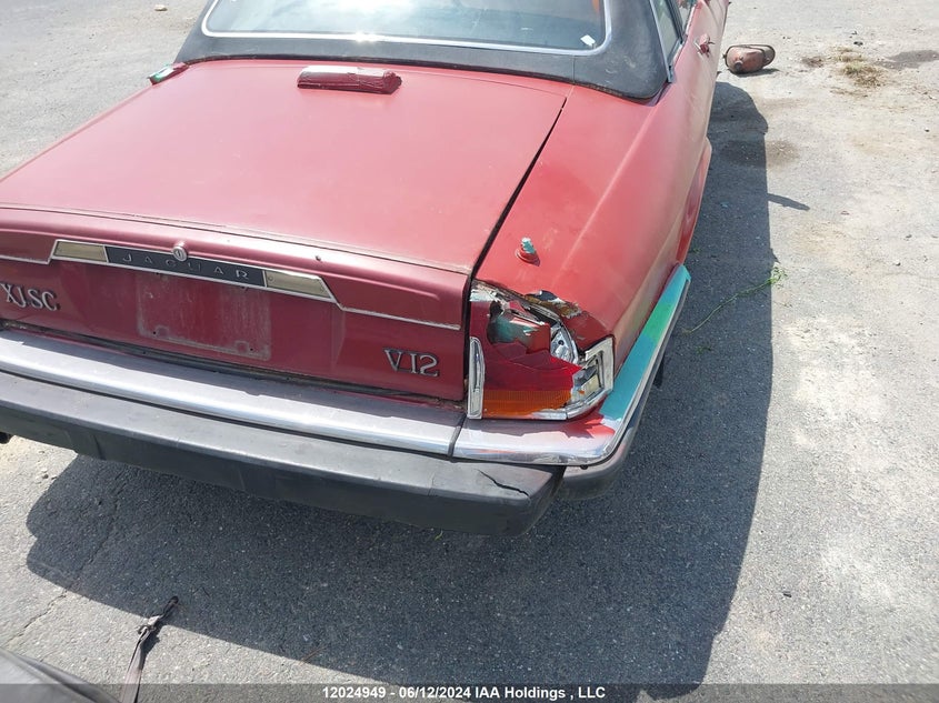 1987 Jaguar Xjsc VIN: SAJNL304XHC141834 Lot: 12024949