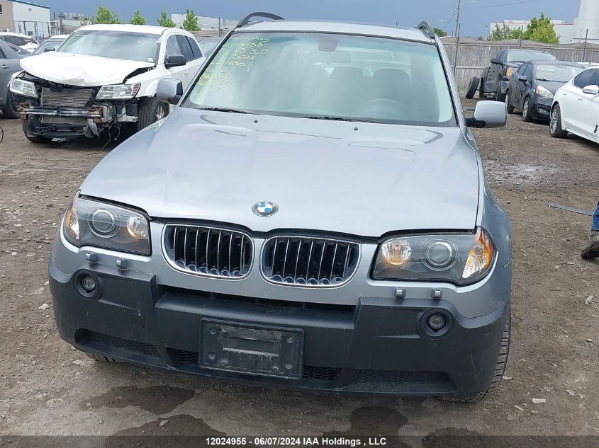 2005 BMW X3 VIN: WBXPA93475WD15628 Lot: 12024955