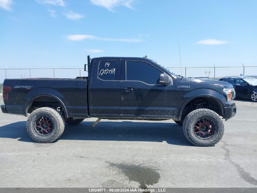 2019 Ford F150 Super Cab VIN: 1FTFX1E59KKE54562 Lot: 12024971