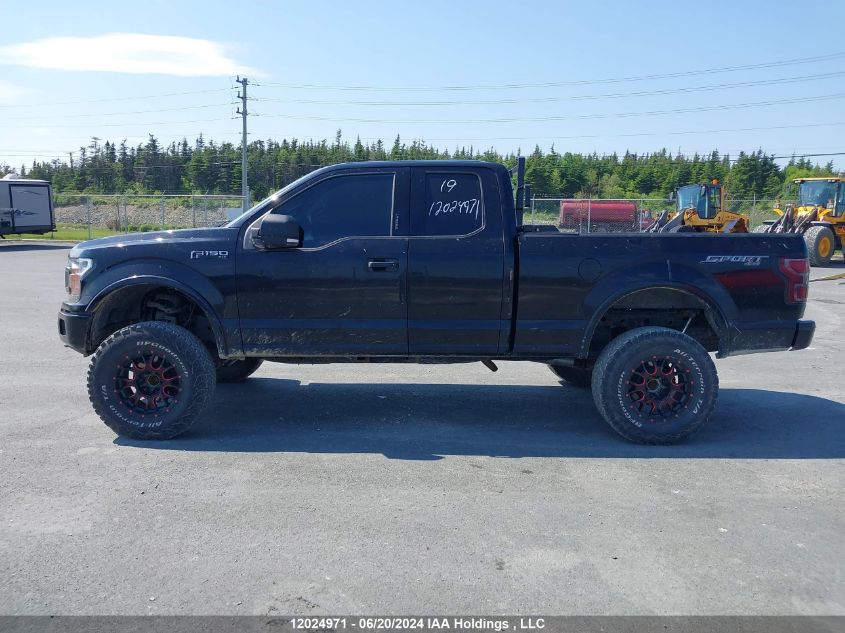 2019 Ford F150 Super Cab VIN: 1FTFX1E59KKE54562 Lot: 12024971