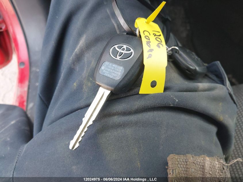 2015 Toyota Corolla Le VIN: 2T1BURHE4FC250115 Lot: 12024975