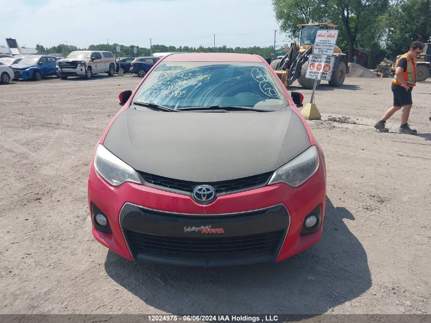 2015 Toyota Corolla Le VIN: 2T1BURHE4FC250115 Lot: 12024975