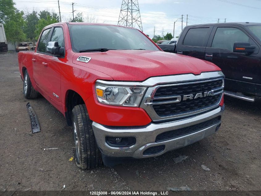 2022 Ram 1500 Big Horn/Lone Star VIN: 1C6RRFFTXNN326344 Lot: 12025008