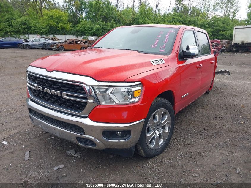 2022 Ram 1500 Big Horn/Lone Star VIN: 1C6RRFFTXNN326344 Lot: 12025008