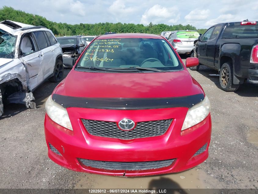 2009 Toyota Corolla Le VIN: 2T1BU40E19C015318 Lot: 12025012