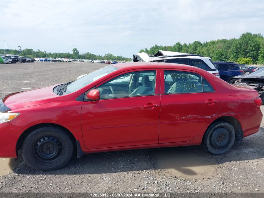 2009 Toyota Corolla Le VIN: 2T1BU40E19C015318 Lot: 12025012