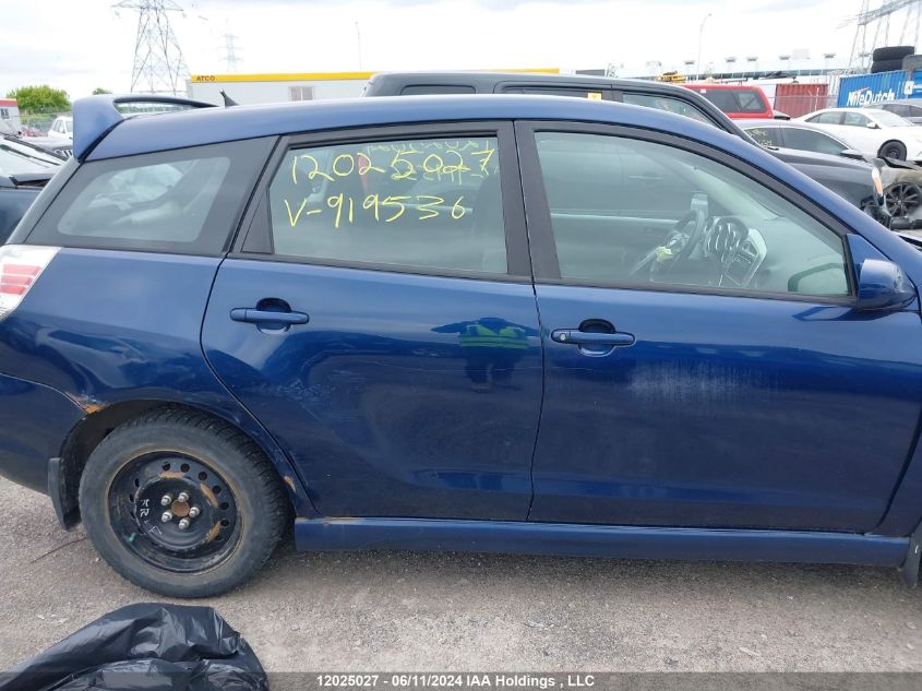 2005 Toyota Matrix Xr VIN: 2T1KR32E25C919536 Lot: 12025027