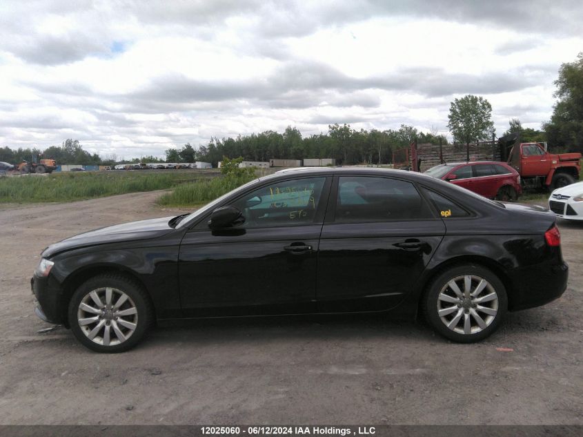 2013 Audi A4 VIN: WAUDFCFL9DN038609 Lot: 12025060