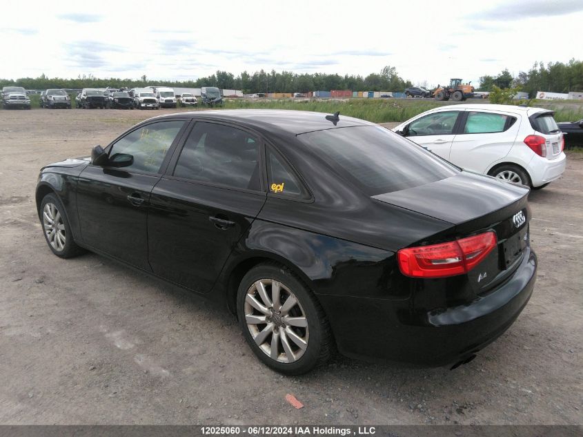 2013 Audi A4 VIN: WAUDFCFL9DN038609 Lot: 12025060