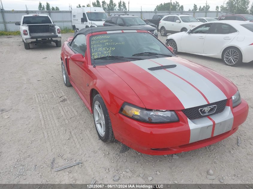 2000 Ford Mustang Gt VIN: 1FAFP45X8YF165439 Lot: 12025067