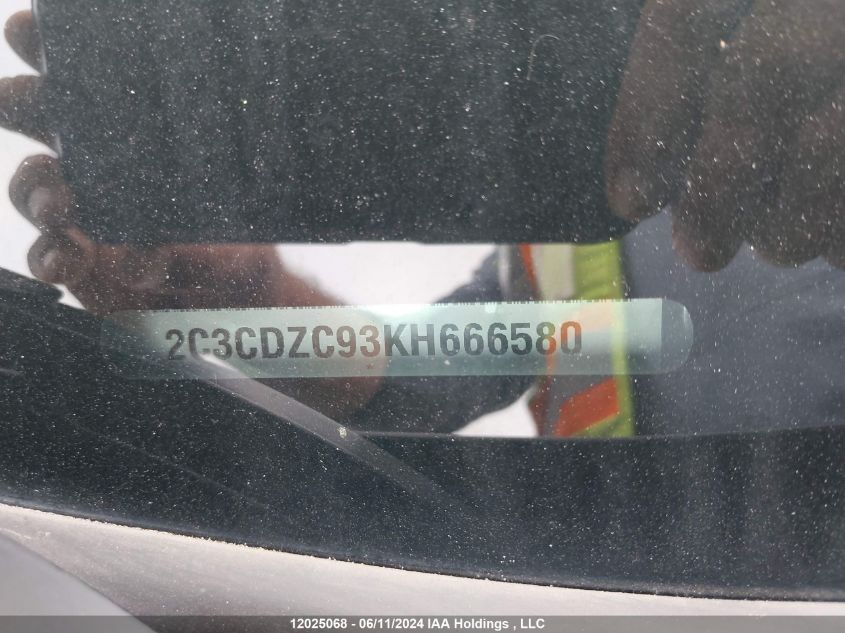 2019 Dodge Challenger Srt Hellcat VIN: 2C3CDZC93KH666580 Lot: 12025068