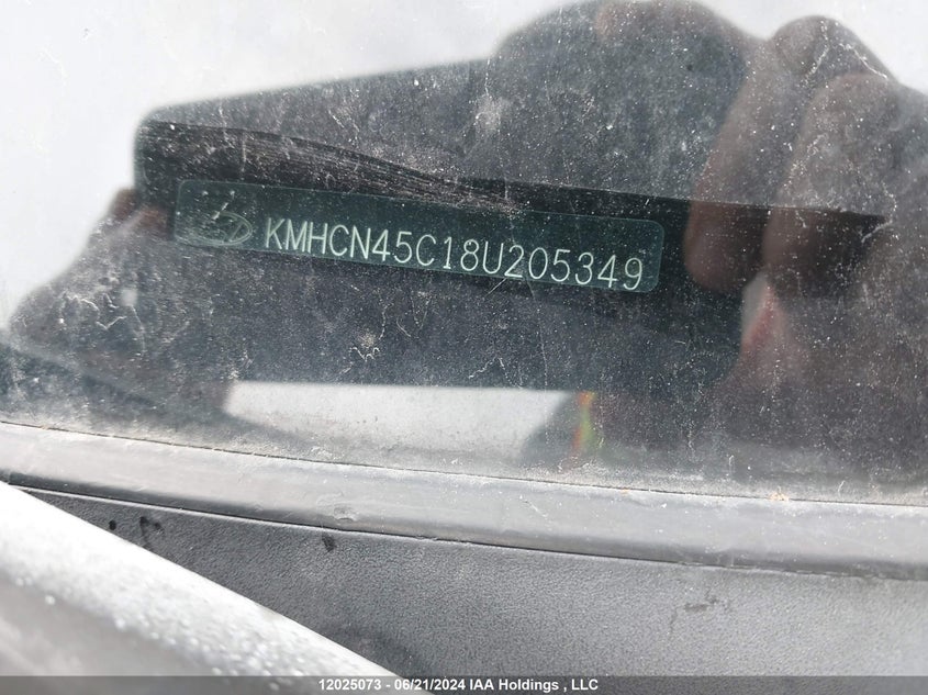 2008 Hyundai Accent VIN: KMHCN45C18U205349 Lot: 12025073