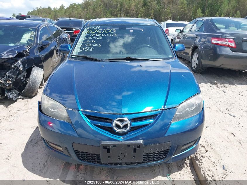 2007 Mazda Mazda3 VIN: JM1BK323571630418 Lot: 12025100